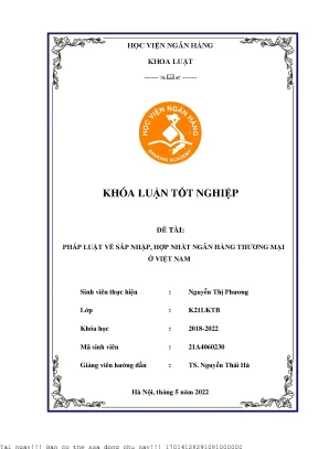 Tổng Quan Pháp Luật Về Sáp Nhập Ngân Hàng Thương Mại Tại