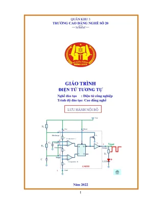 Giáo Trình Điện Tử Tương Tự: Hướng Dẫn Chi Tiết Cho Nghề 