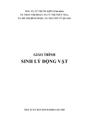 Giáo Trình Sinh Lý Động Vật: Kiến Thức Cơ Bản và Ứng Dụng