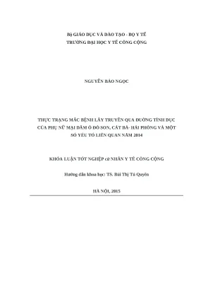Thực trạng bệnh lây truyền qua đường tình dục ở phụ nữ 