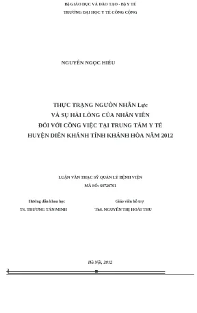 Đánh giá nguồn nhân lực và sự hài lòng của nhân viên tại