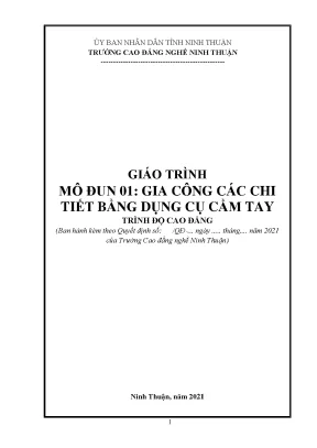 Giáo Trình Gia Công Chi Tiết Cơ Khí Bằng Dụng Cụ Cầm Tay