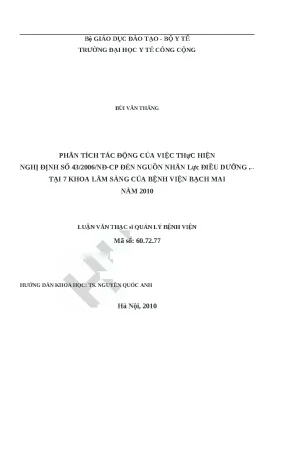 Tác động của Nghị định 43/2006/NĐ-CP đến nguồn nhân lực
