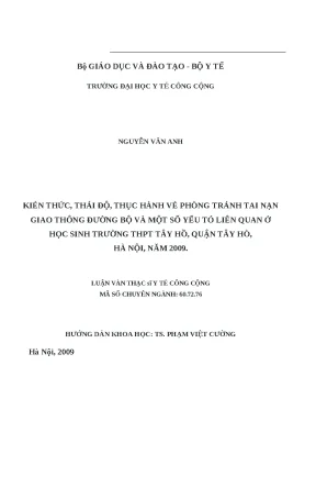 Nâng cao Kiến Thức và Thái Độ về An Toàn Giao Thông cho