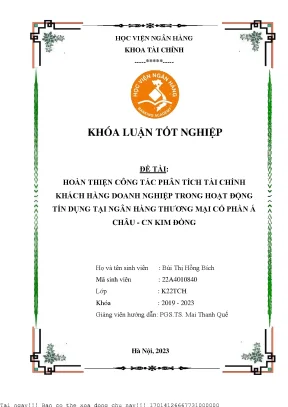 Cải thiện phân tích tài chính doanh nghiệp trong thẩm