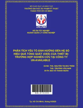Phân Tích Yếu Tố Ảnh Hưởng Đến Hiệu Quả Tổng Quát OEE
