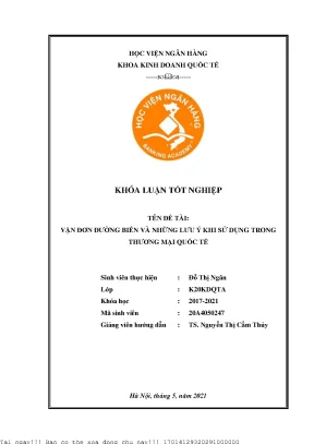 Hướng Dẫn Sử Dụng Vận Đơn Đường Biển Trong Thương Mại