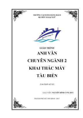 Giáo Trình Anh Văn Chuyên Ngành Kỹ Thuật Máy Tàu Biển