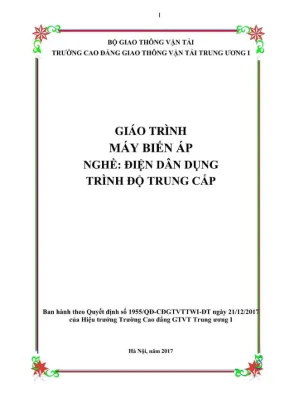 Giáo trình Máy biến áp Điện dân dụng (Trọn bộ)