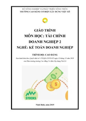 Giáo Trình Tài Chính Doanh Nghiệp 2 Dành Cho Kế Toán Cao