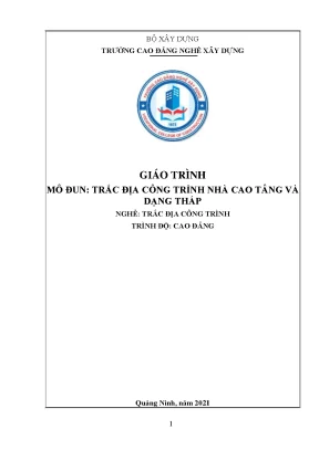 Giáo trình Trắc Địa Công Trình cho Nhà Cao Tầng và Tháp