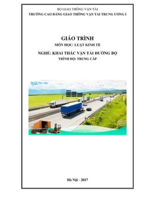 Giáo trình Luật Kinh tế Vận tải đường bộ hệ Trung cấp