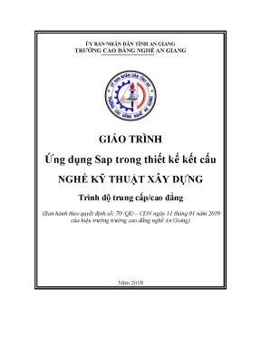 Hướng Dẫn Ứng Dụng SAP Trong Thiết Kế Kết Cấu Xây Dựng