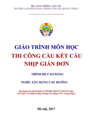 Giáo trình Thi công cầu kết cấu nhịp giản đơn [Download]