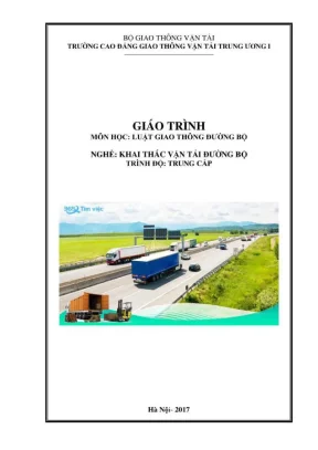 Giáo trình Luật Giao thông đường bộ ngành Khai thác Vận tải