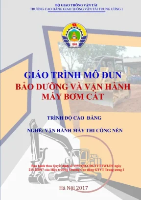 Giáo trình Bảo dưỡng và Vận hành Máy Bơm Cát Chi tiết