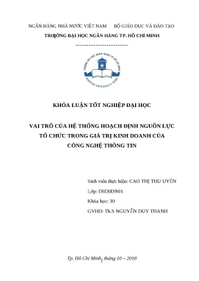 Vai trò của hệ thống ERP trong giá trị kinh doanh công