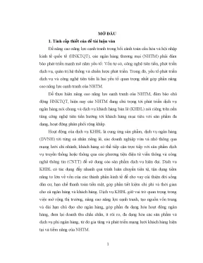 Phát triển dịch vụ khách hàng bán lẻ tại ngân hàng Công