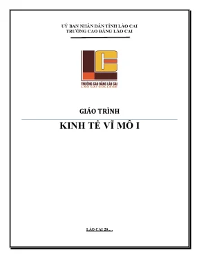 Giáo Trình Kinh Tế Vĩ Mô Dành Cho Quản Trị Doanh Nghiệp 