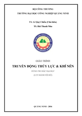 Giáo Trình Truyền Động Thủy Lực và Khí Nén Dành Cho Sinh 
