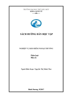 Hướng Dẫn Học Tập Nghiệp Vụ Bảo Hiểm Ngoại Thương