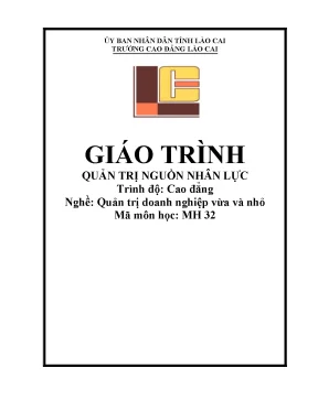 Giáo trình Quản trị Nhân lực cho Doanh nghiệp Vừa và Nhỏ