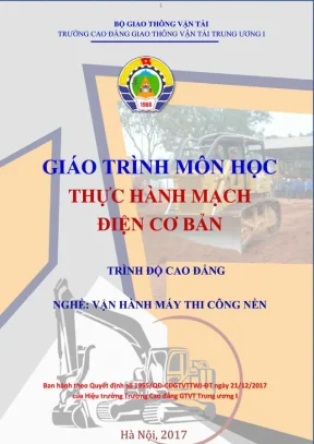 Giáo trình thực hành mạch điện cơ bản máy thi công
