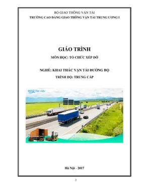 Giáo trình Tổ chức xếp dỡ Vận tải đường bộ (Mới nhất)