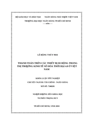 Thanh Toán Di Động Trong Thị Trường Kinh Tế Số Hóa 4.0