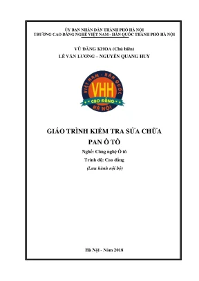 Giáo Trình Kiểm Tra và Sửa Chữa Pan Ô Tô Chuyên Nghiệp