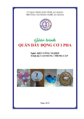 Giáo Trình Quấn Dây Động Cơ 1 Pha Nghề Điện Công Nghiệp