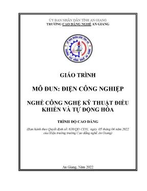 Giáo Trình Điện Công Nghiệp: Kỹ Thuật Điều Khiển và Tự 