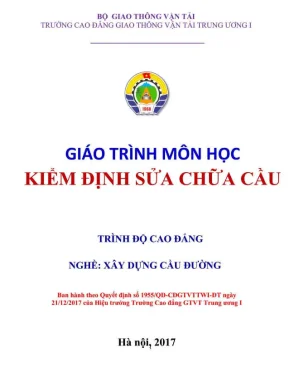 Giáo trình Kiểm định Sửa chữa Cầu ngành Xây dựng Cầu đường