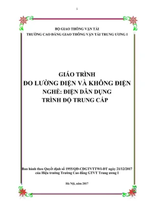 Giáo trình Đo lường Điện & Không Điện: Nghề Điện Dân 