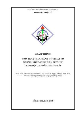 Giáo Trình Thực Hành Kỹ Thuật Số Ngành Công Nghệ Kỹ 