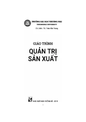 Giáo Trình Quản Trị Sản Xuất: Tối Ưu Hóa Hiệu Suất Doanh