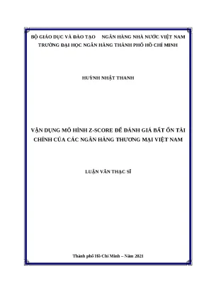 Đánh Giá Bất Ổn Tài Chính Các Ngân Hàng Thương Mại Việt