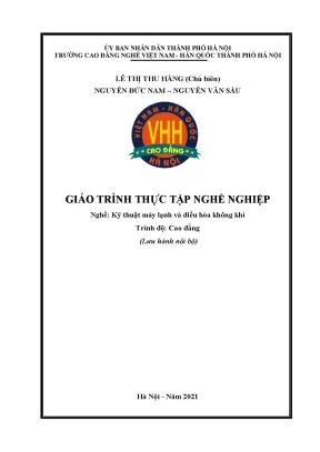 Giáo Trình Kỹ Thuật Máy Lạnh và Điều Hòa Không Khí Cao Đẳng