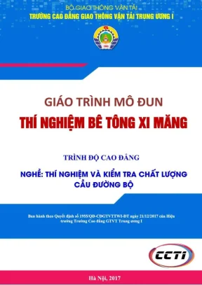 Giáo trình thí nghiệm bê tông xi măng [Trọn bộ]