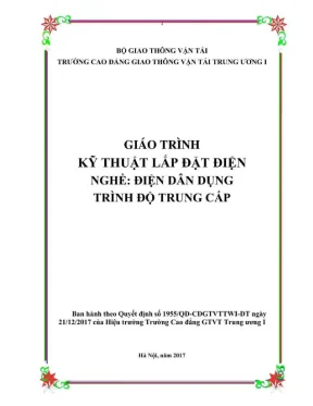 Giáo trình Kỹ thuật Lắp đặt Điện Dân dụng (Hệ Trung cấp)