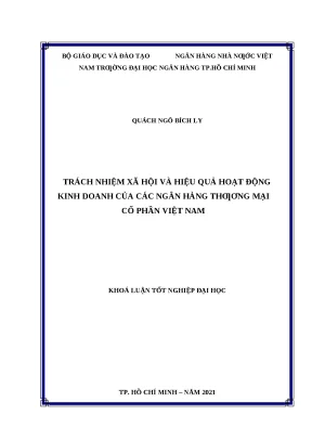 Trách Nhiệm Xã Hội và Hiệu Quả Kinh Doanh của Ngân Hàng