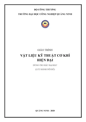 Giáo Trình Vật Liệu Kỹ Thuật Cơ Khí Hiện Đại Dành Cho