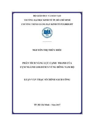 Phân Tích Năng Lực Cạnh Tranh Ngành Logistics Đông Nam Bộ