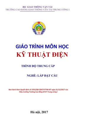 Giáo trình Kỹ thuật điện nghề Lắp đặt cầu Trung cấp