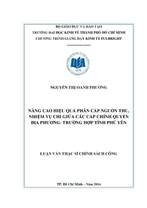 Nâng cao hiệu quả phân cấp ngân sách tại Phú Yên
