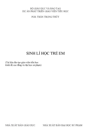 Khám Phá Sinh Lý Học Trẻ Em: Tài Liệu Đào Tạo Giáo Viên