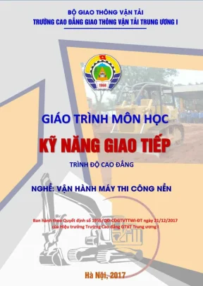 Giáo trình Kỹ năng giao tiếp Vận hành máy thi công