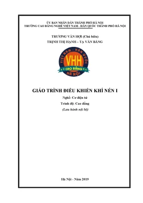 Giáo Trình Điều Khiển Khí Nén Cho Nghề Cơ Điện Tử Cao Đẳng