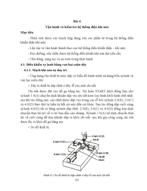 Hướng Dẫn Vận Hành Hệ Thống Điều Khiển Điện Khí Nén