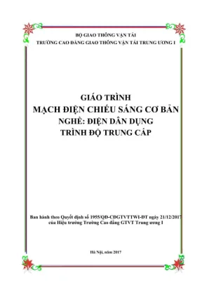 Giáo trình Mạch Điện Chiếu sáng: Nghề Điện Dân Dụng 